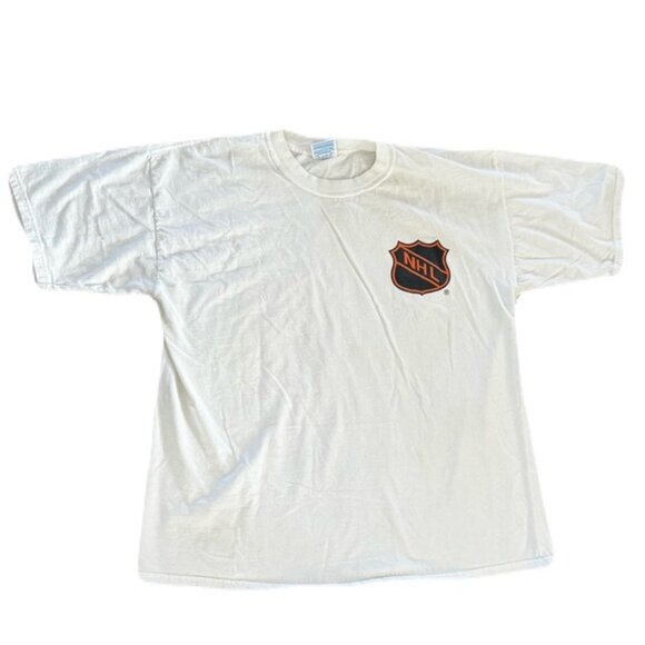 Vintage NHL Logo Extra Large White T Shirt - Picture 1 of 8